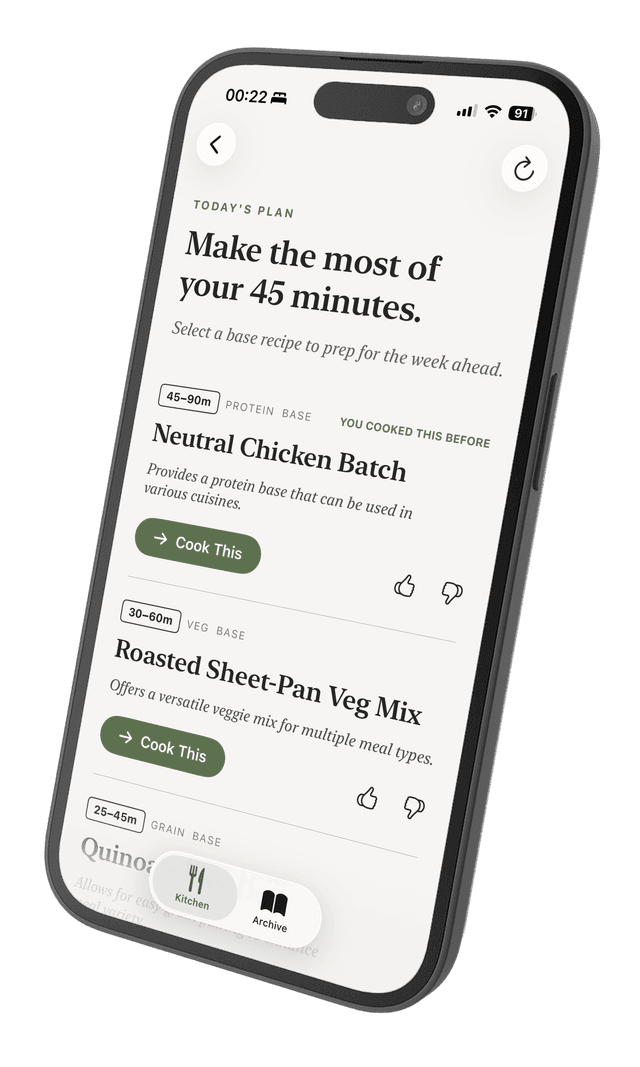 PrepFlow App - Tonight Mode